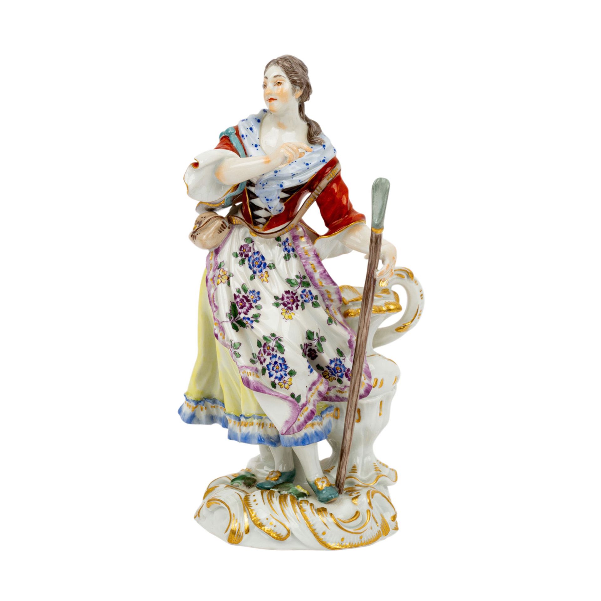 MEISSEN „Tanzende Schäferin“, Entwurf Nach Friedrich Elias Meyer (1724-1785), Aus