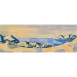GASSEBNER, HANS (1902-1966), "Monguins", Blick auf die französische Steilküste und S