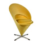 PANTON, VERNER "Cone Chair" Entwurf von 1958, Konstruktion aus Stahlblech, bezogen mit