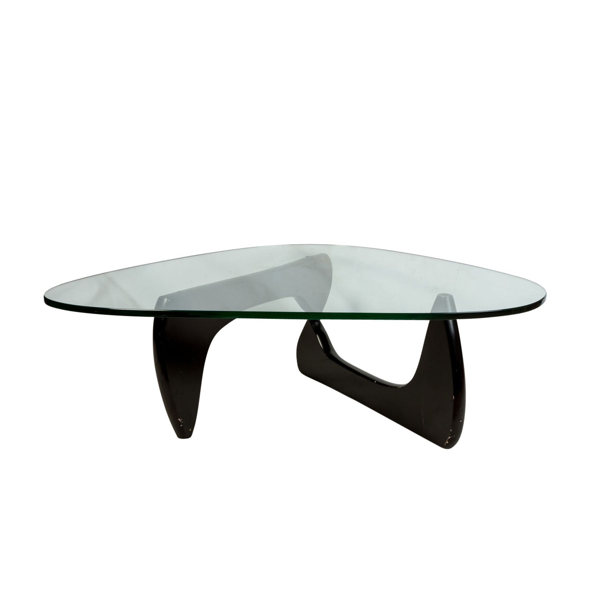 NOGUCHI, ISAMU (1904-1988) "Coffee Table" Couchtisch mit Gestell in Form von zwei falt - Bild 2 aus 2