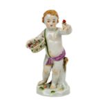 MEISSEN JAHRESZEITENFIGUREN „Frühling“, Entwurf Nach Johann Joachim Kaendler (170