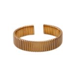 BULGARI Armspange "Tubogas" aus Roségold 18K, 74,8 g, 20./21. Jh., Tragespuren, mit H