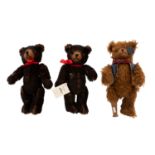 SCHUCO drei Tricky- Bären, bestehend aus "Seeräubär" mit Augenklappe und Holzbein,