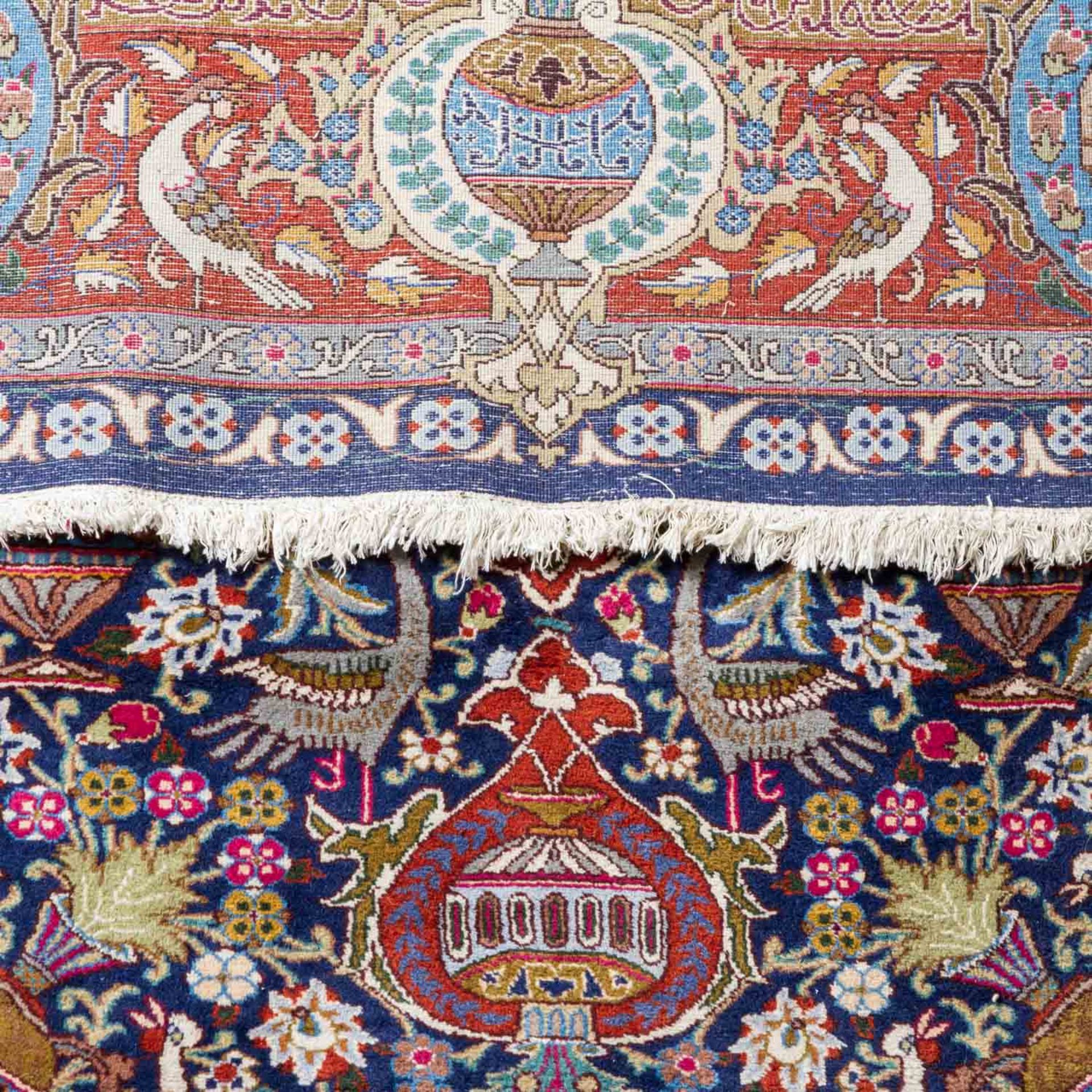 Orientteppich. KASCHMAR/IRAN, 1990er Jahre, 350x250 cm. Zentralmedaillonteppich mit du - Image 3 of 4