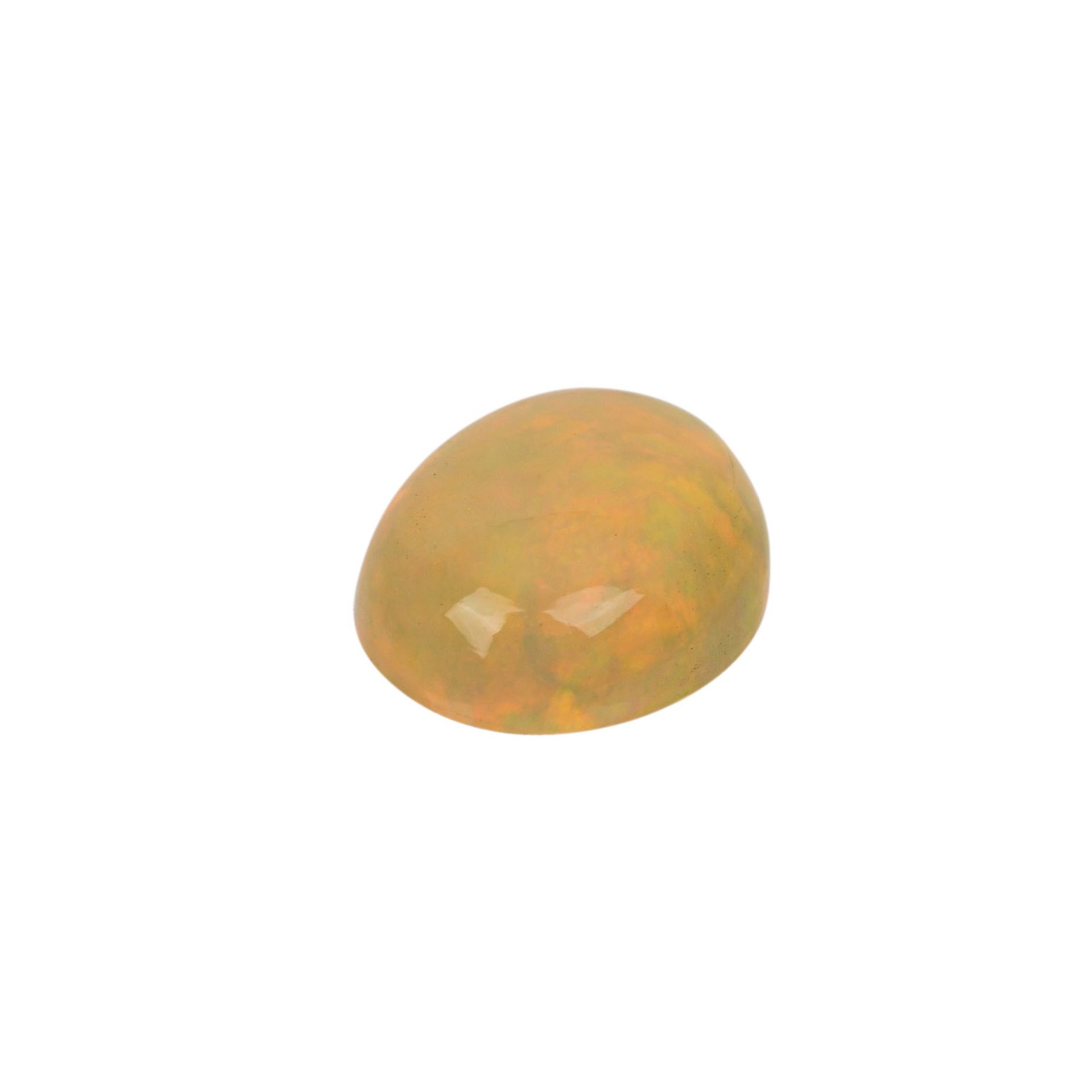 Loser Opal Cabochon, ca. 1,35 Karat, Herkunft: Äthiopien, multicolor, translucent. <b - Image 2 of 3