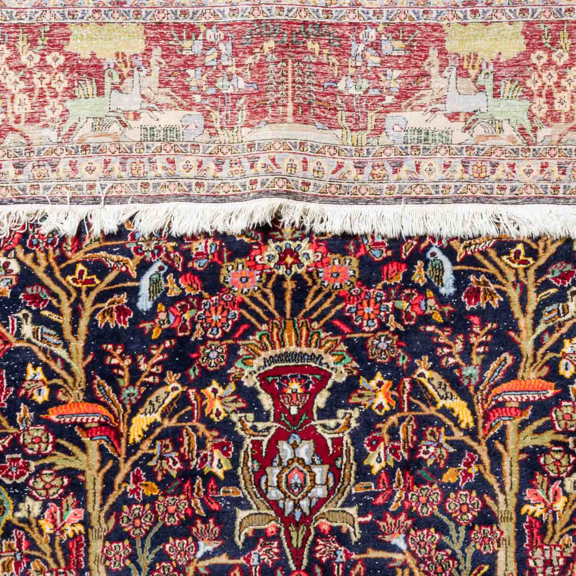 2 Orientteppiche, PERSIEN: IRAN, 250x150 cm und TÄBRIZ, um 1900-1920, signiert, 180x1 - Bild 3 aus 7