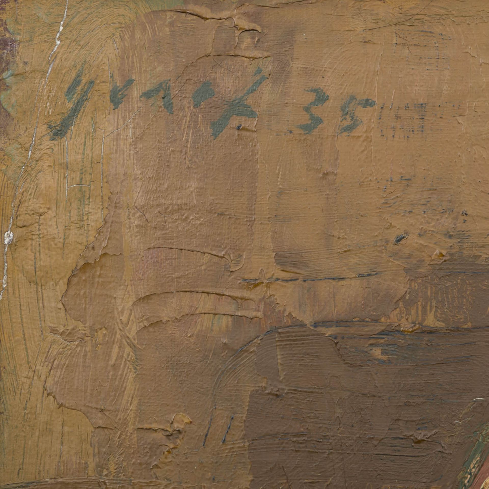 GRAEF, ERNST (1909-1985) "Portrait eines jungen Mannes" Öl auf Platte, signiert und d - Image 4 of 5