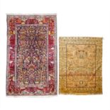 2 Orientteppiche, PERSIEN: IRAN, 250x150 cm und TÄBRIZ, um 1900-1920, signiert, 180x1
