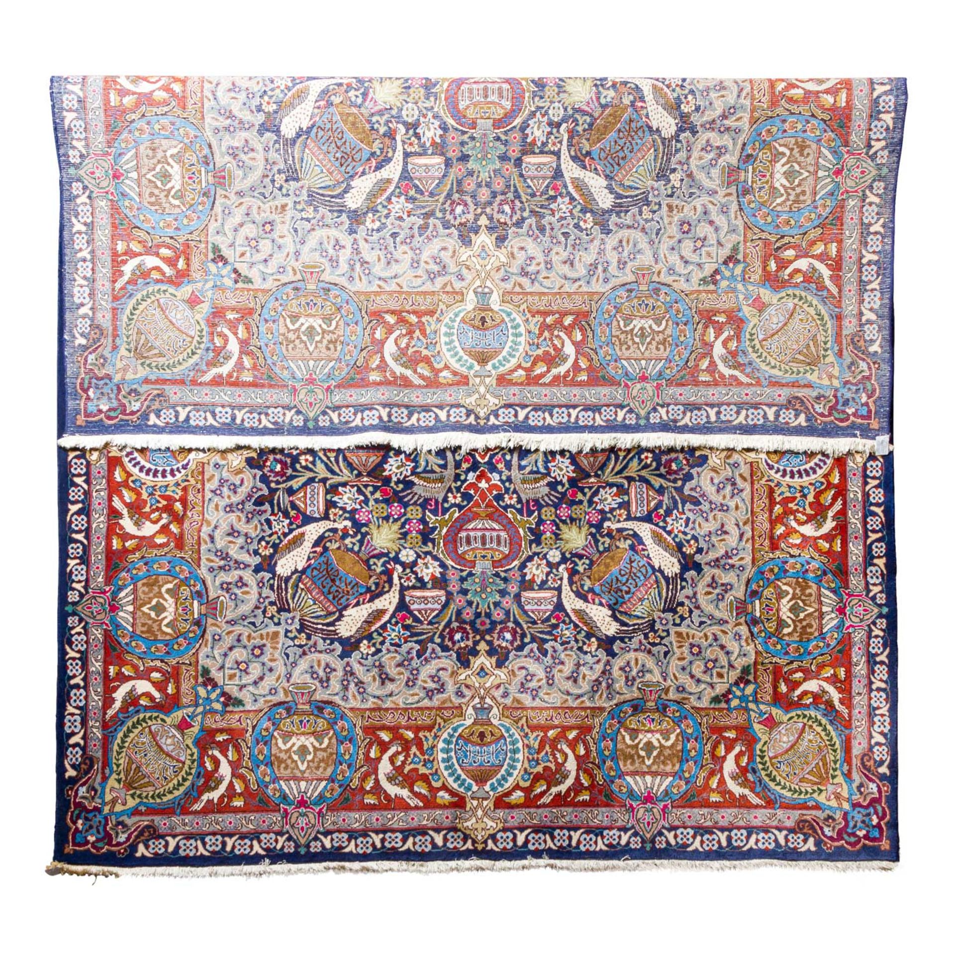 Orientteppich. KASCHMAR/IRAN, 1990er Jahre, 350x250 cm. Zentralmedaillonteppich mit du - Image 2 of 4