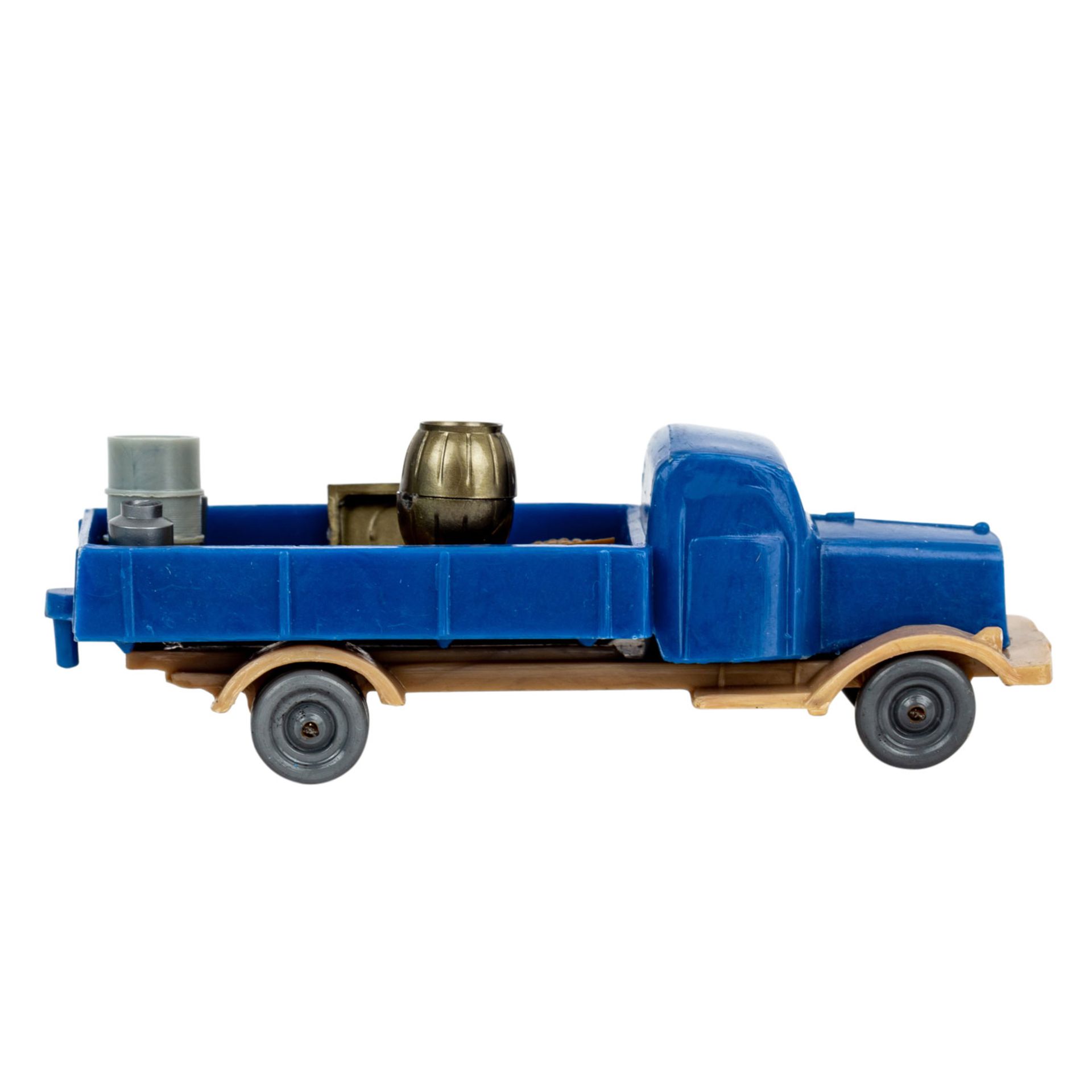 WIKING Mercedes-Diesel, geschlossene Stoßstange, 1950/51, ultramarinblauer Aufbau, le - Image 4 of 5