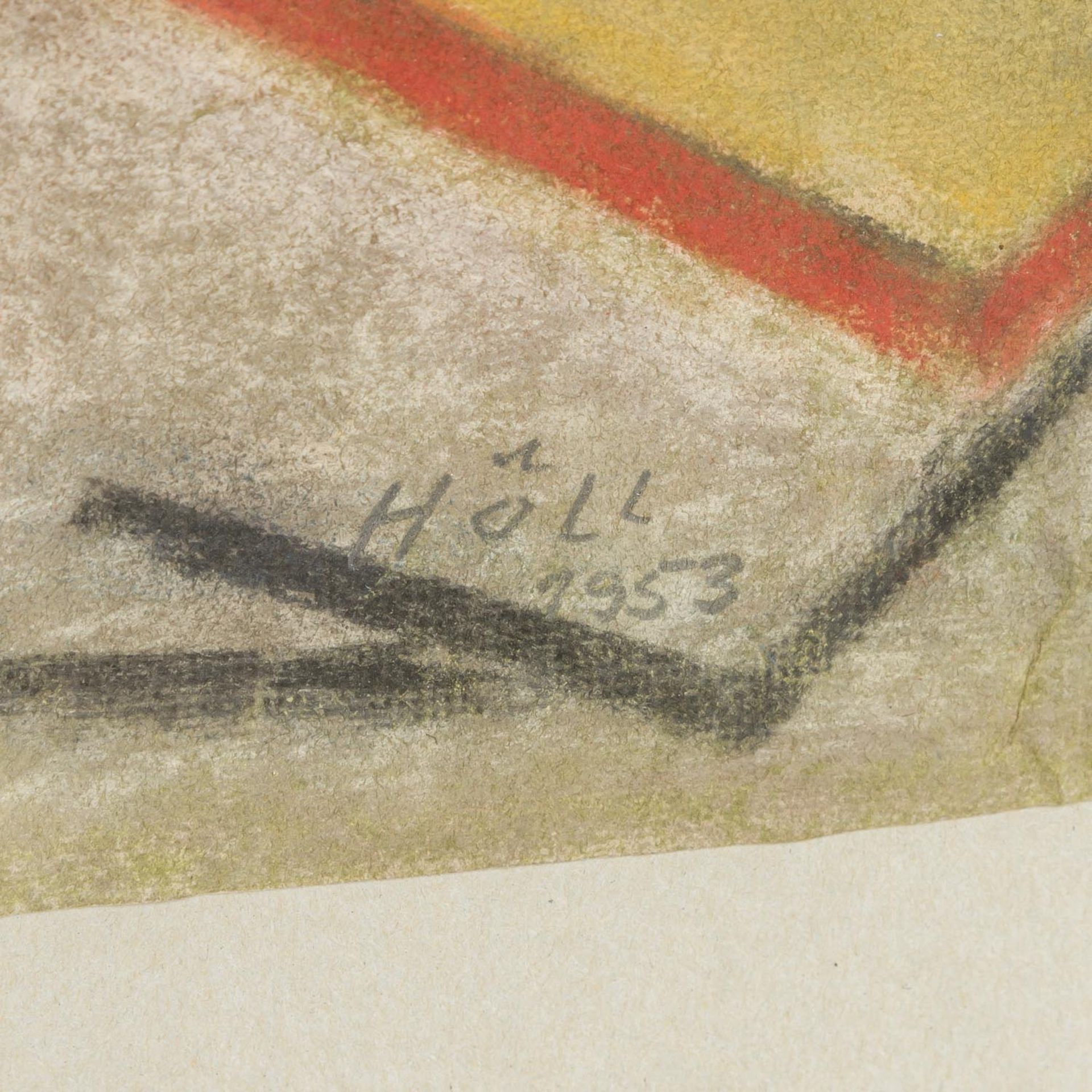 HÖLL, WERNER (1898-1984), "Abstrakte Komposition", u.re. signiert und datiert 'Höll - Bild 3 aus 4