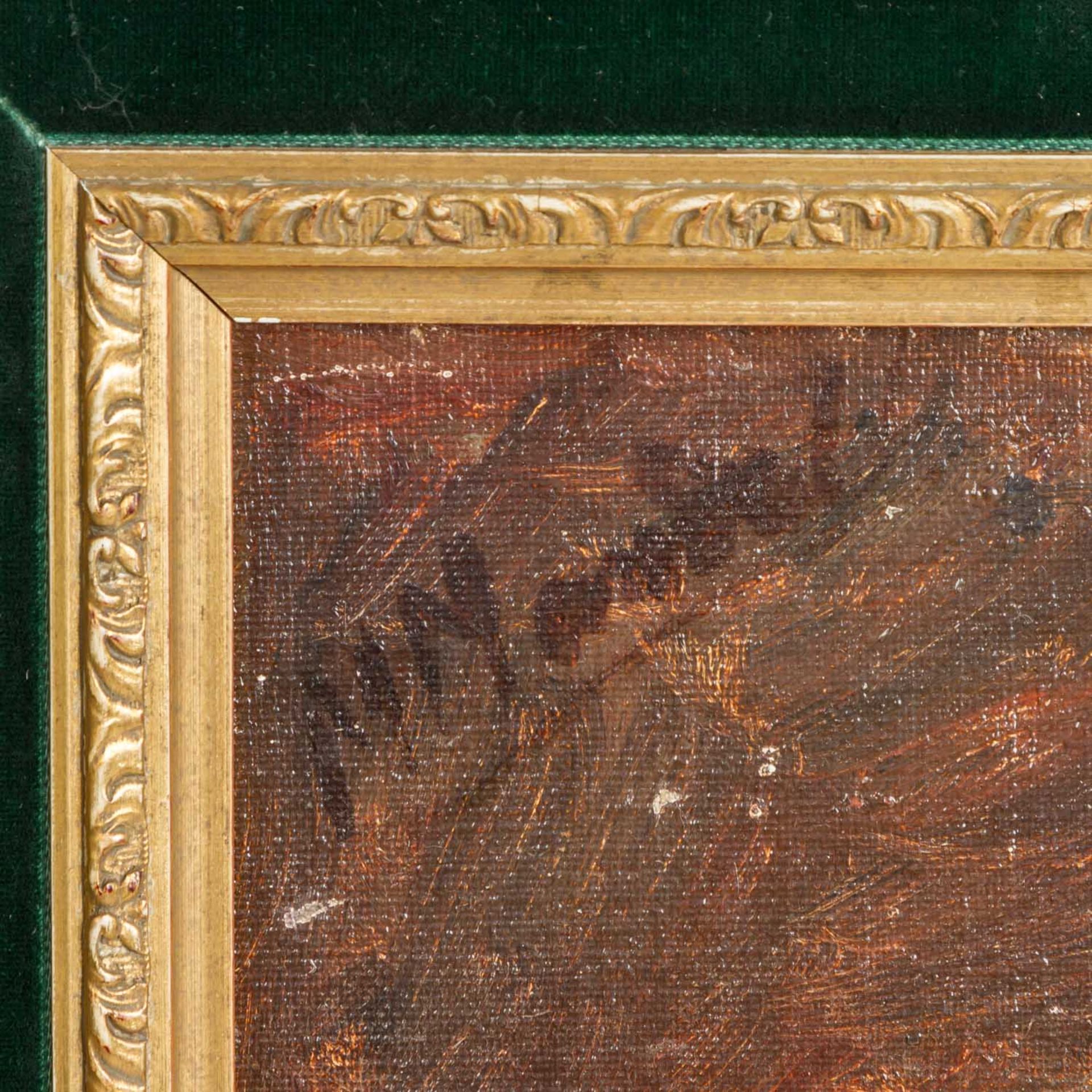 MANDEL, M. (?, undeutlich signiert, Maler/in 19./20. Jh.), "Stillleben mit Rosen in Glasvase",</ - Image 5 of 5