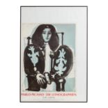 Ausstellungsplakat 'PABLO PICASSO DIE LITHOGRAPHIEN', 1994. Offsetdruck 'Femme au Faut