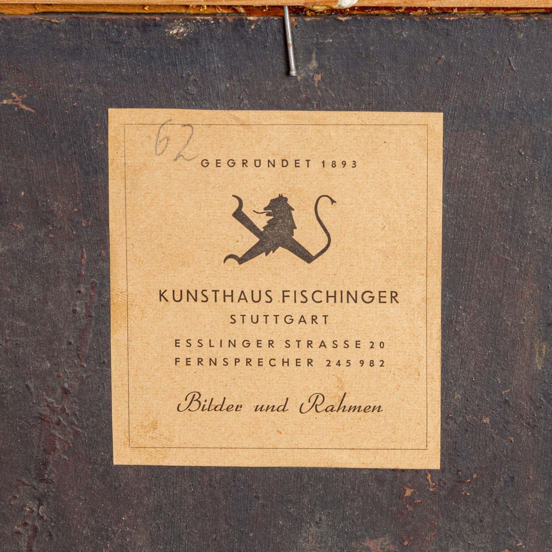 MALER/IN 19. Jh., "Beim Hufschmied", Szene vor der Schmiede, im Hintergrund Kirchturm, - Image 4 of 4