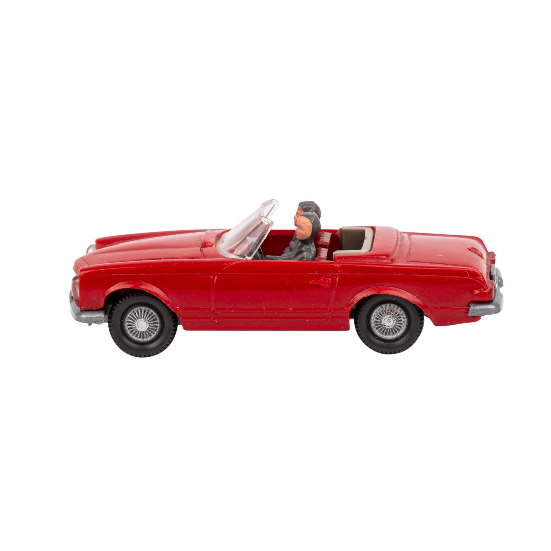 WIKING Mercedes 230 SL/250 SL Cabrio, 1966-68, rote Karosserie mit Figuren und eingese - Image 2 of 5