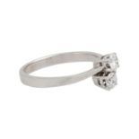 Ring mit Brillanten zus. ca. 0,5 ct, ca. FW-WEISS (G-H)/SI1-2, WG 14K, 3 gr, RW: 58, 2