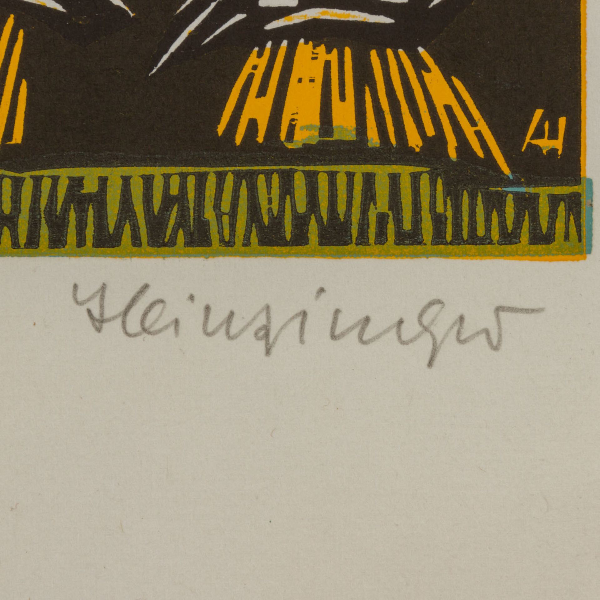 HEINZINGER, ALBERT (1911-1992), 7 Landschaften und Marinen, Farbholzschnitte/Bütten, - Image 3 of 15