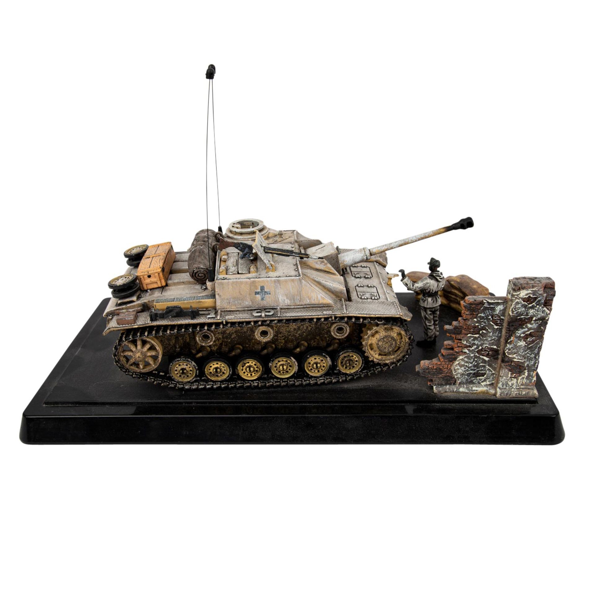 FORCES OF VALOR "Konvolut Modell-Kriegsfahrzeuge 2. Weltkrieg" Metallmodelle mit Blech - Bild 2 aus 4