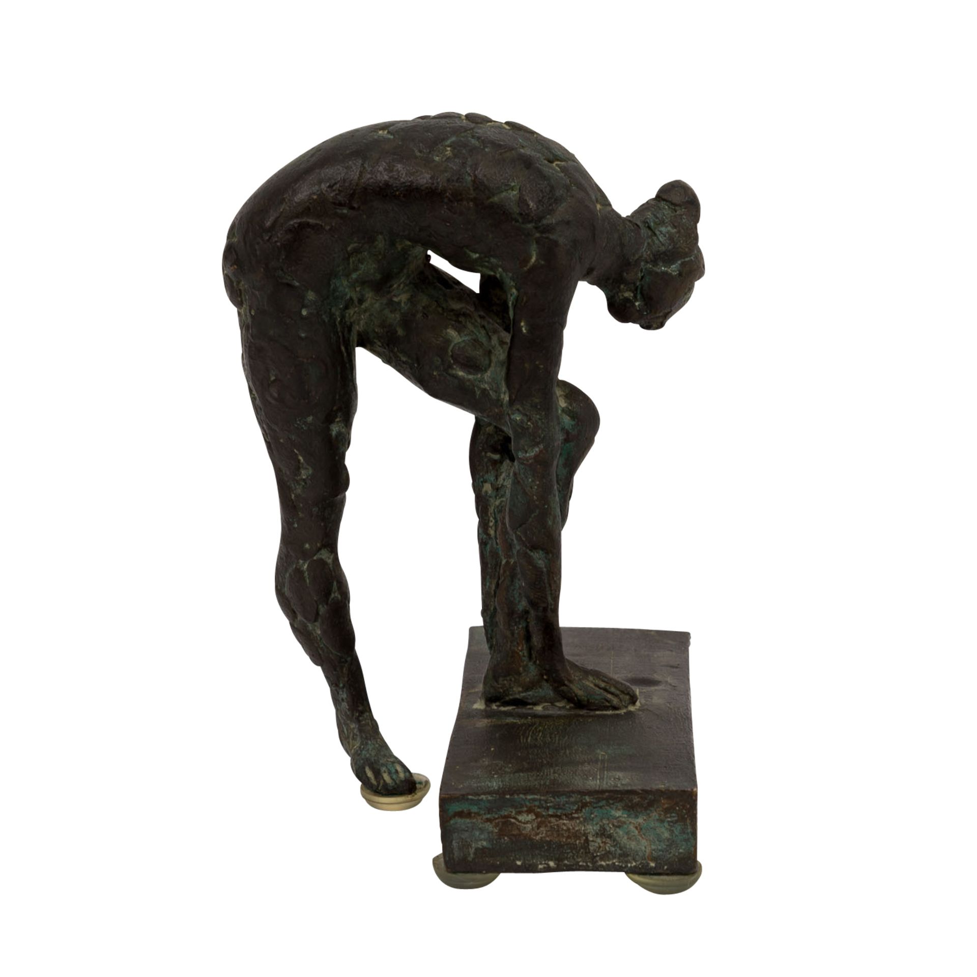 NUSS, KARL ULRICH (1943) "Weiblicher Akt" Bronze, sig., H: 13 cm. Leichte Alterssspure - Image 4 of 6