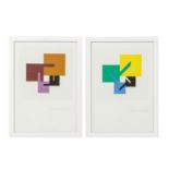 STANKOWSKI, ANTON (1906-1998), 2 Abstrakte Kompositionen "Unbenannt", je Farbserigraph