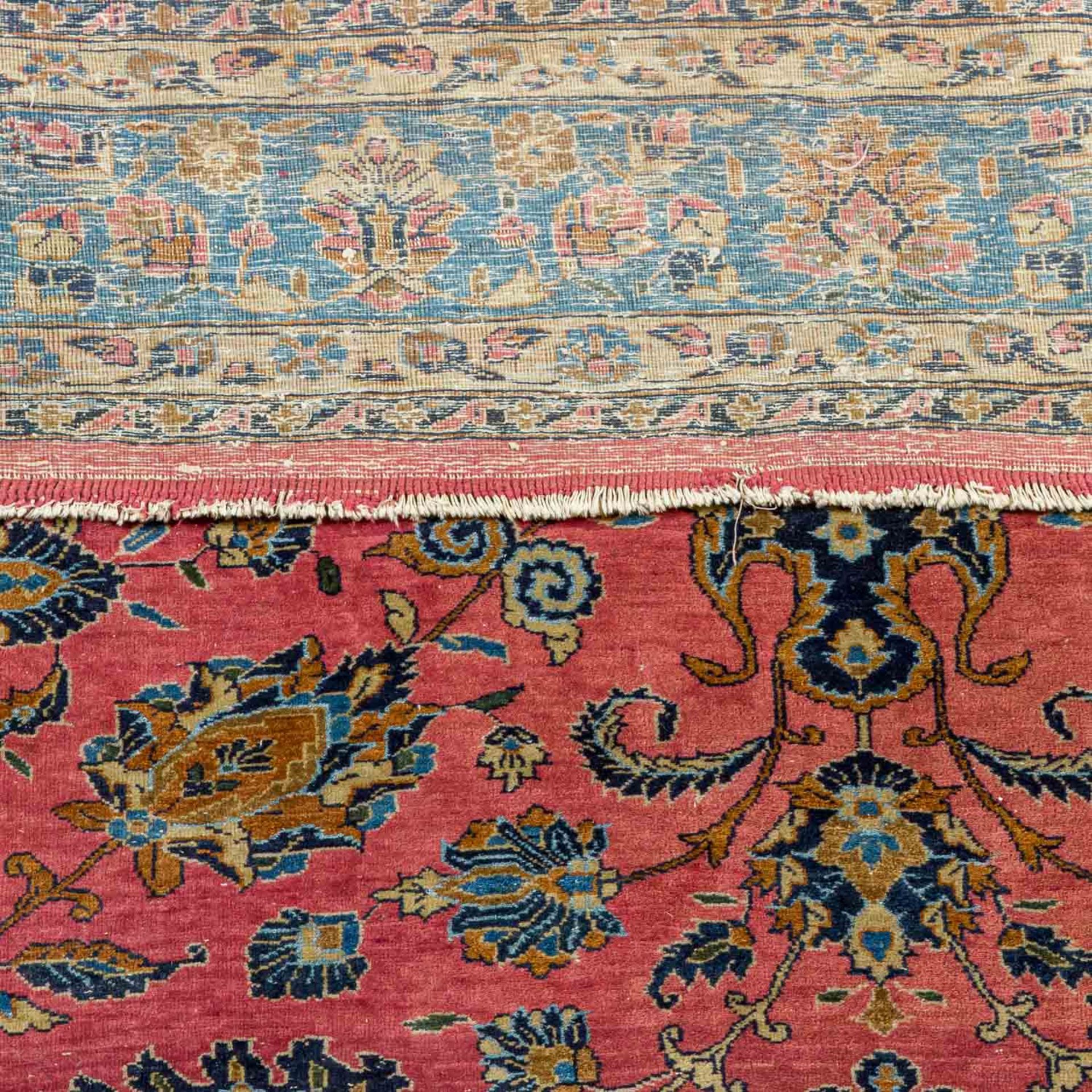 Orientteppich. SARUK/PERSIEN, 1920-30., 360x260 cm. Amerikanischer Saruk, blassrotes M - Bild 3 aus 5
