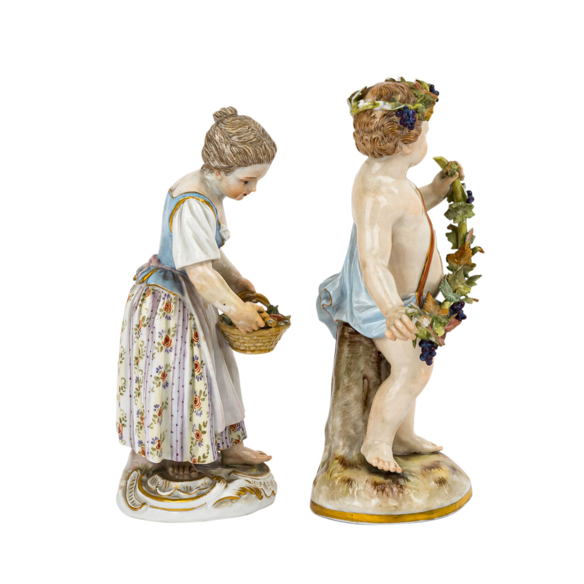 MEISSEN zwei Figuren, 1860-1924, - Image 4 of 10