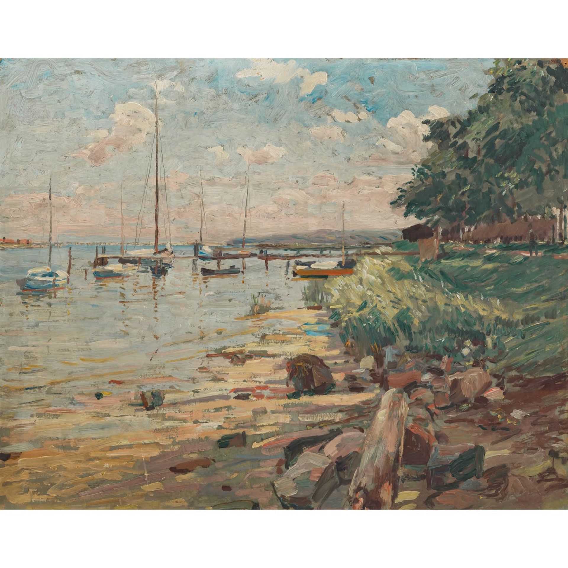 LANDENBERGER, Christian, ATTRIBUIERT / UMKREIS (1862-1927), "Am Bodensee",