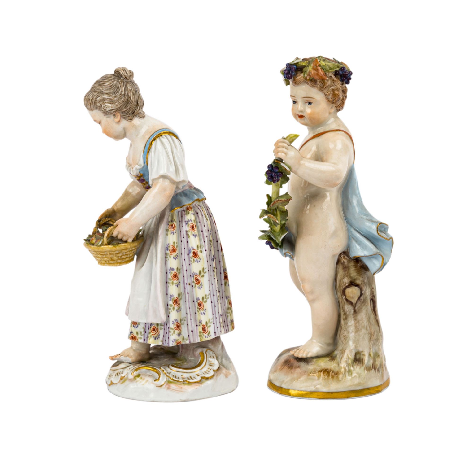 MEISSEN zwei Figuren, 1860-1924, - Image 2 of 10