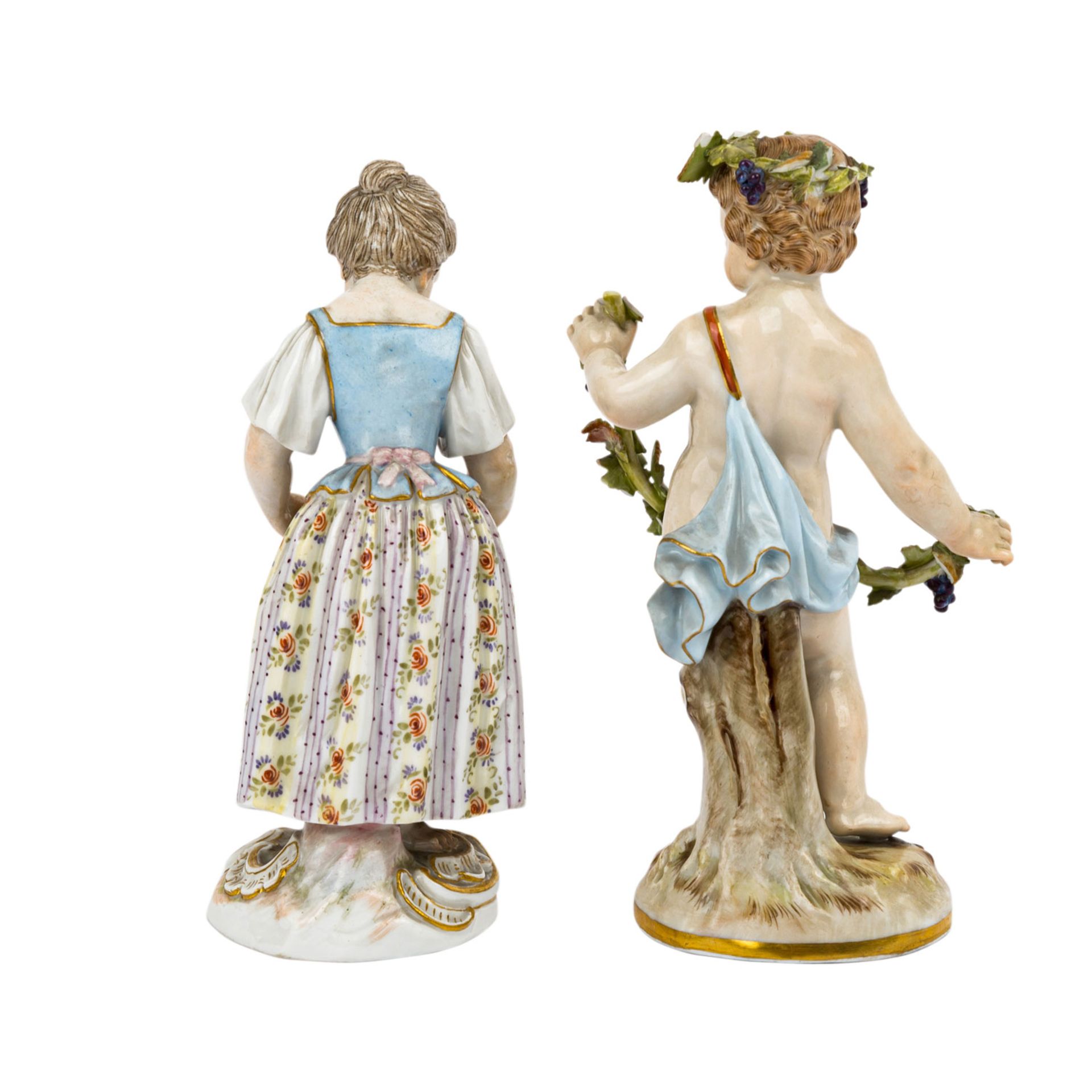 MEISSEN zwei Figuren, 1860-1924, - Image 3 of 10