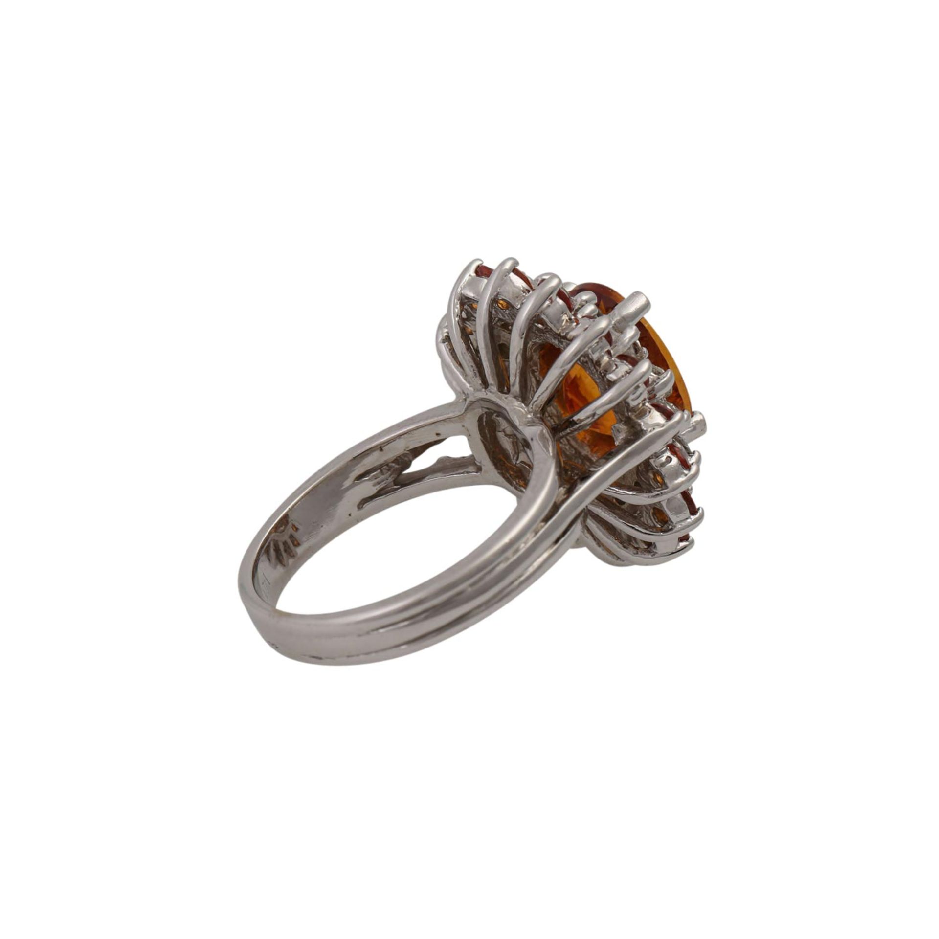 Ring mit Citrin ca. 3,4 ct und Brillanten - Image 3 of 4