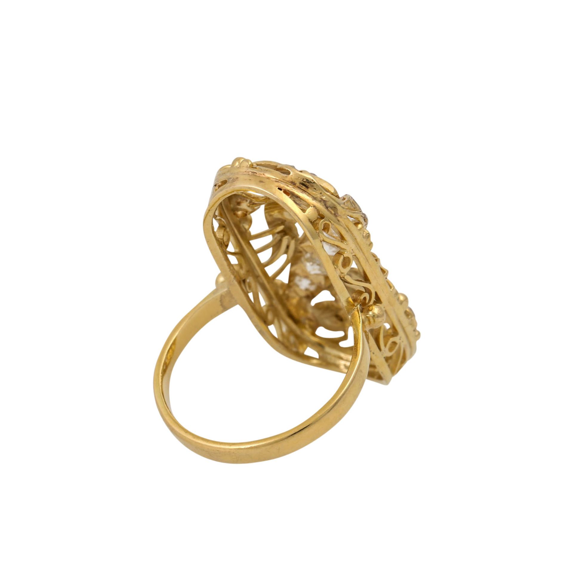 Ring mit Altschliffdiamanten zus. ca. 0,65 ct, - Image 3 of 4