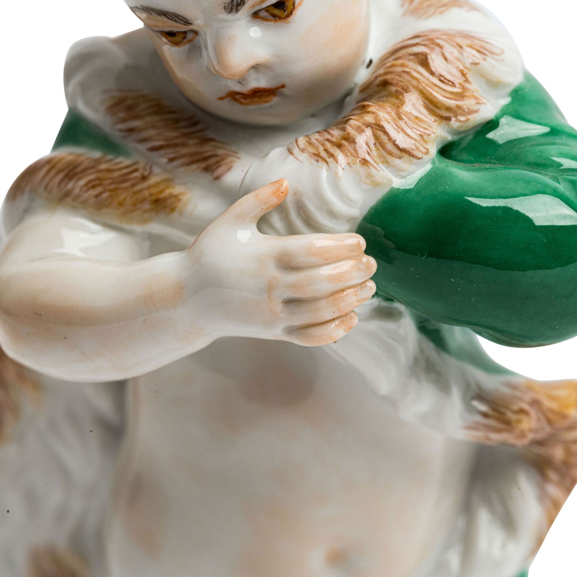 MEISSEN Putto Allegorie 'Der Winter', 1. Wahl, 20. Jhd. - Image 5 of 8