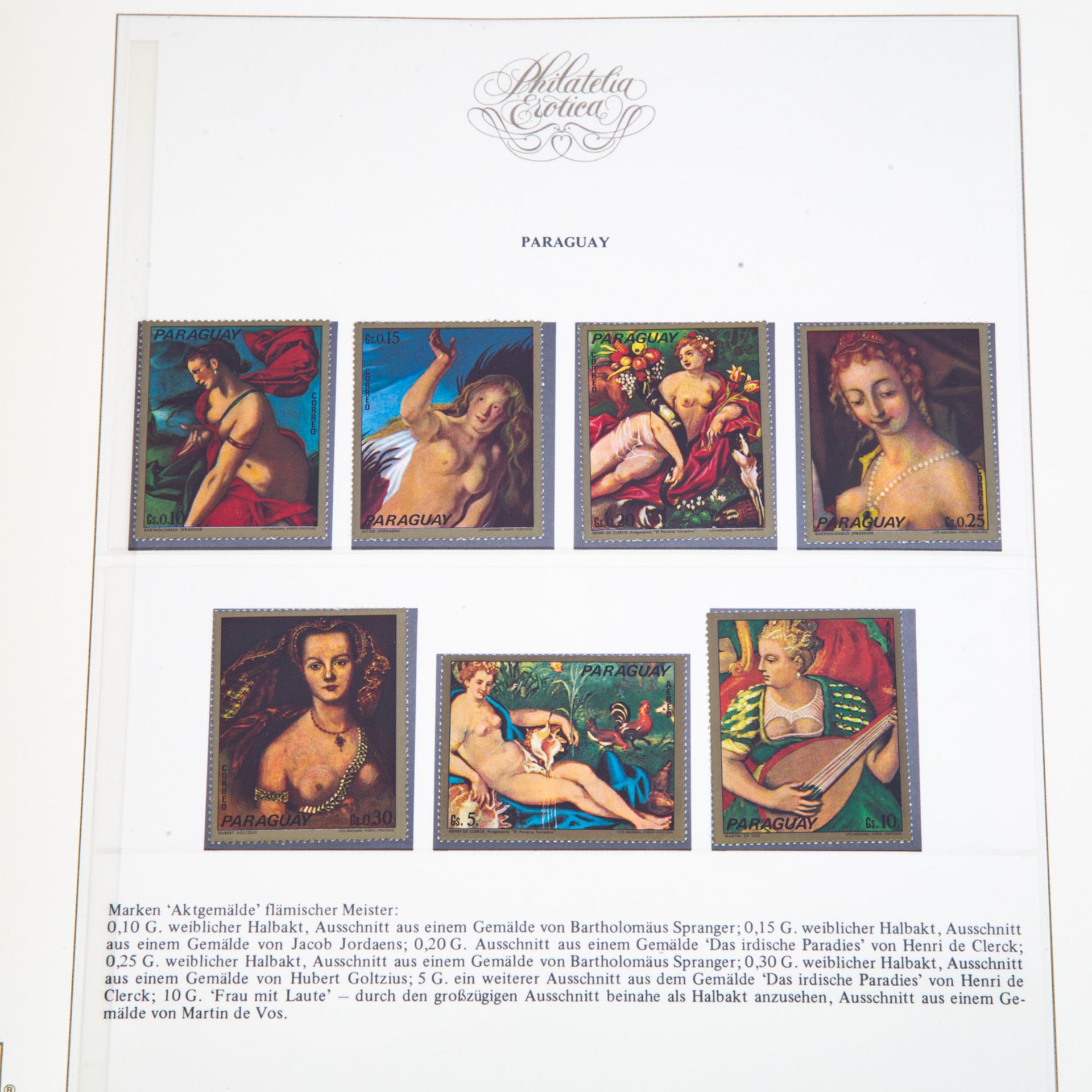 Briefmarken Motive Erotika - Image 2 of 5