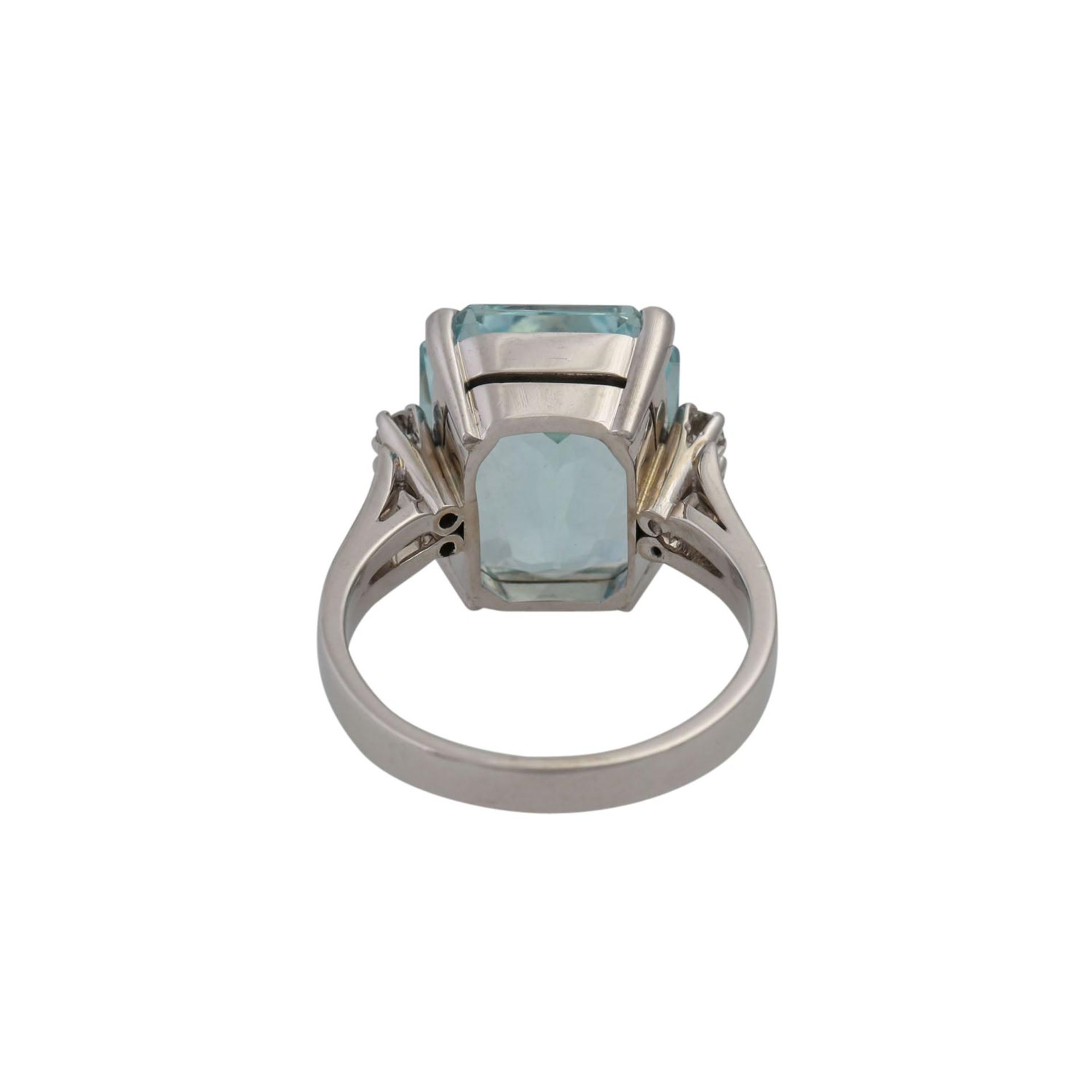 Ring mit Aquamarin ca. 9 ct - Image 4 of 4