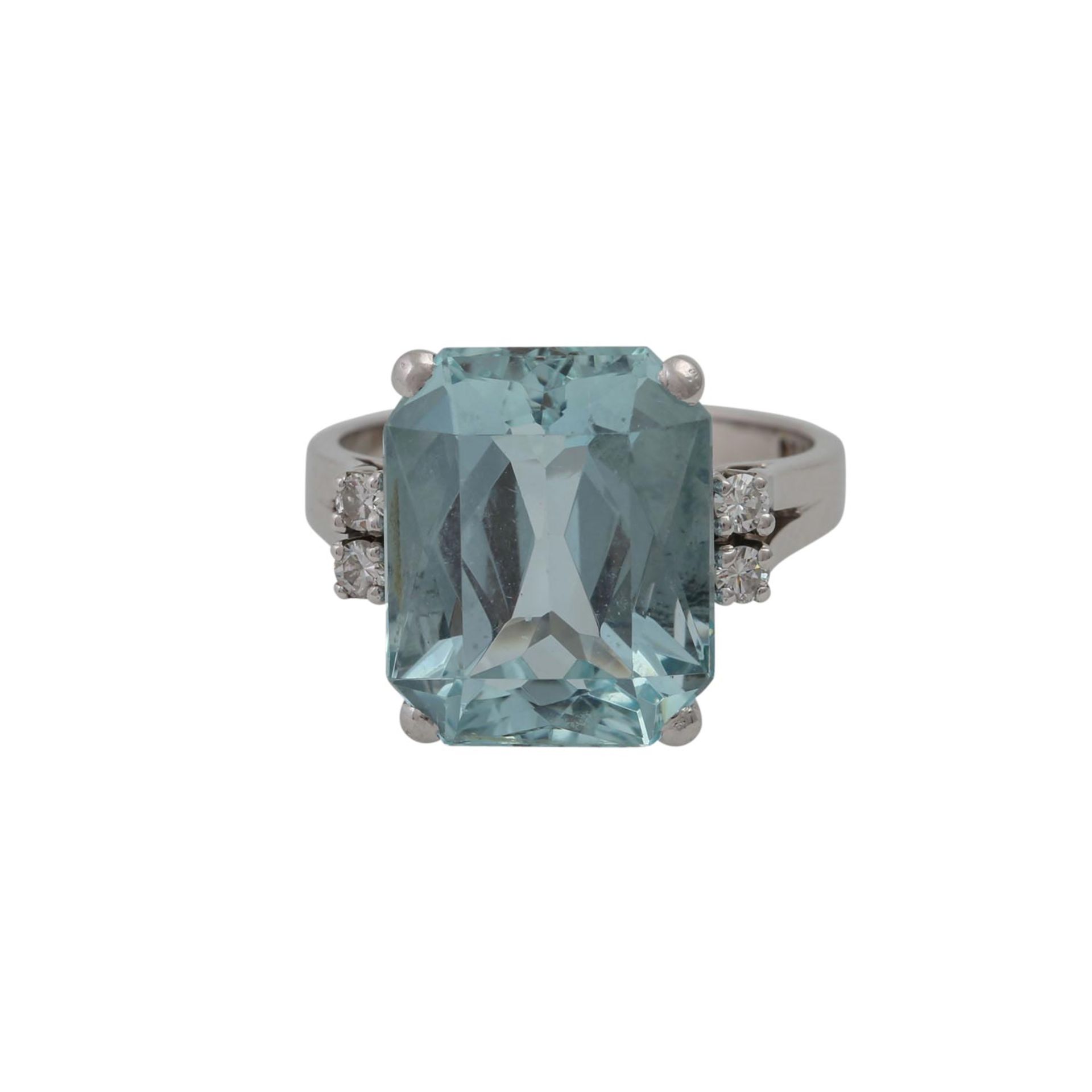 Ring mit Aquamarin ca. 9 ct - Image 2 of 4