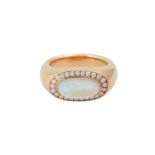 Ring mit Opal ca. 2,93ct,