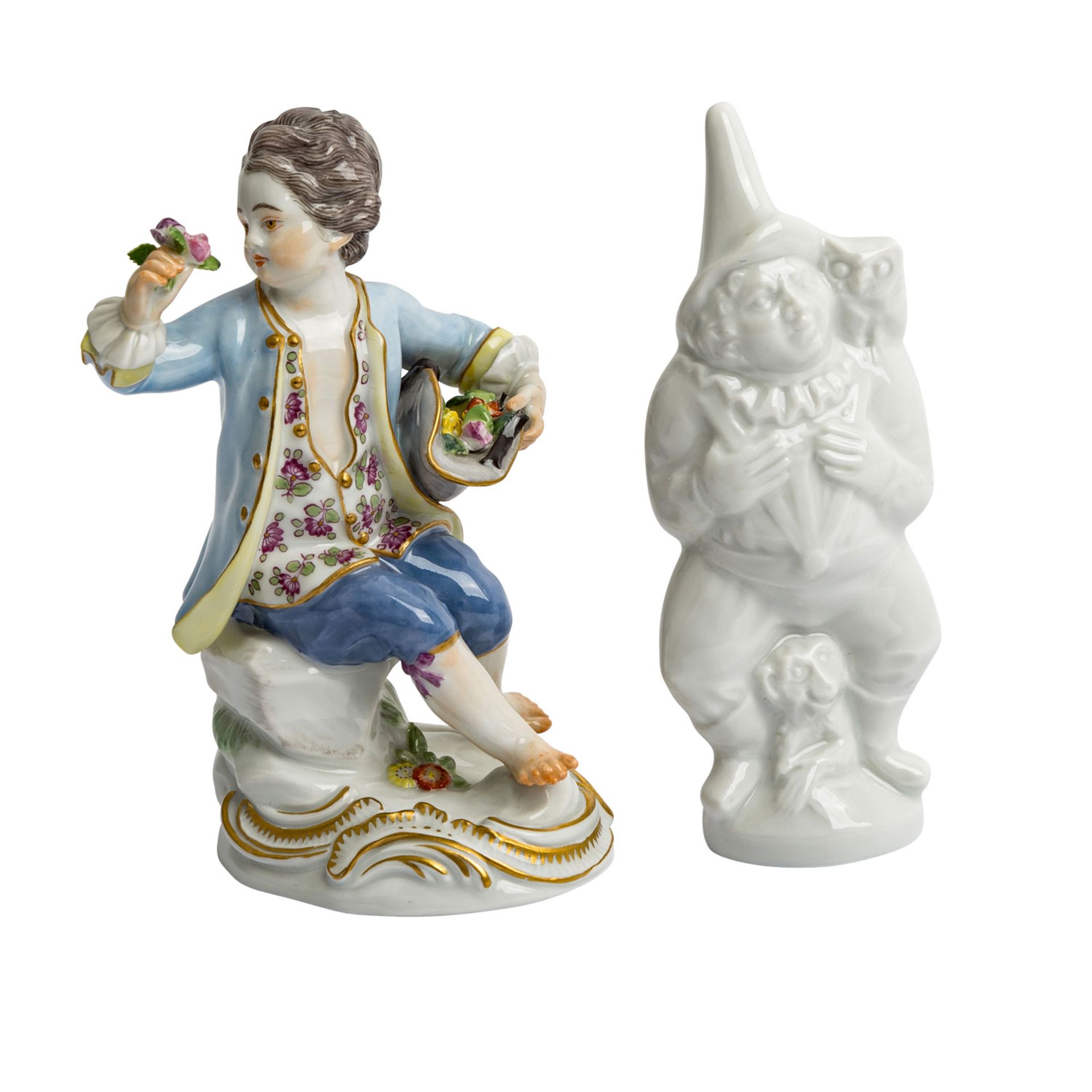 MEISSEN 2 Figuren, 1. Wahl, 20. Jhd.