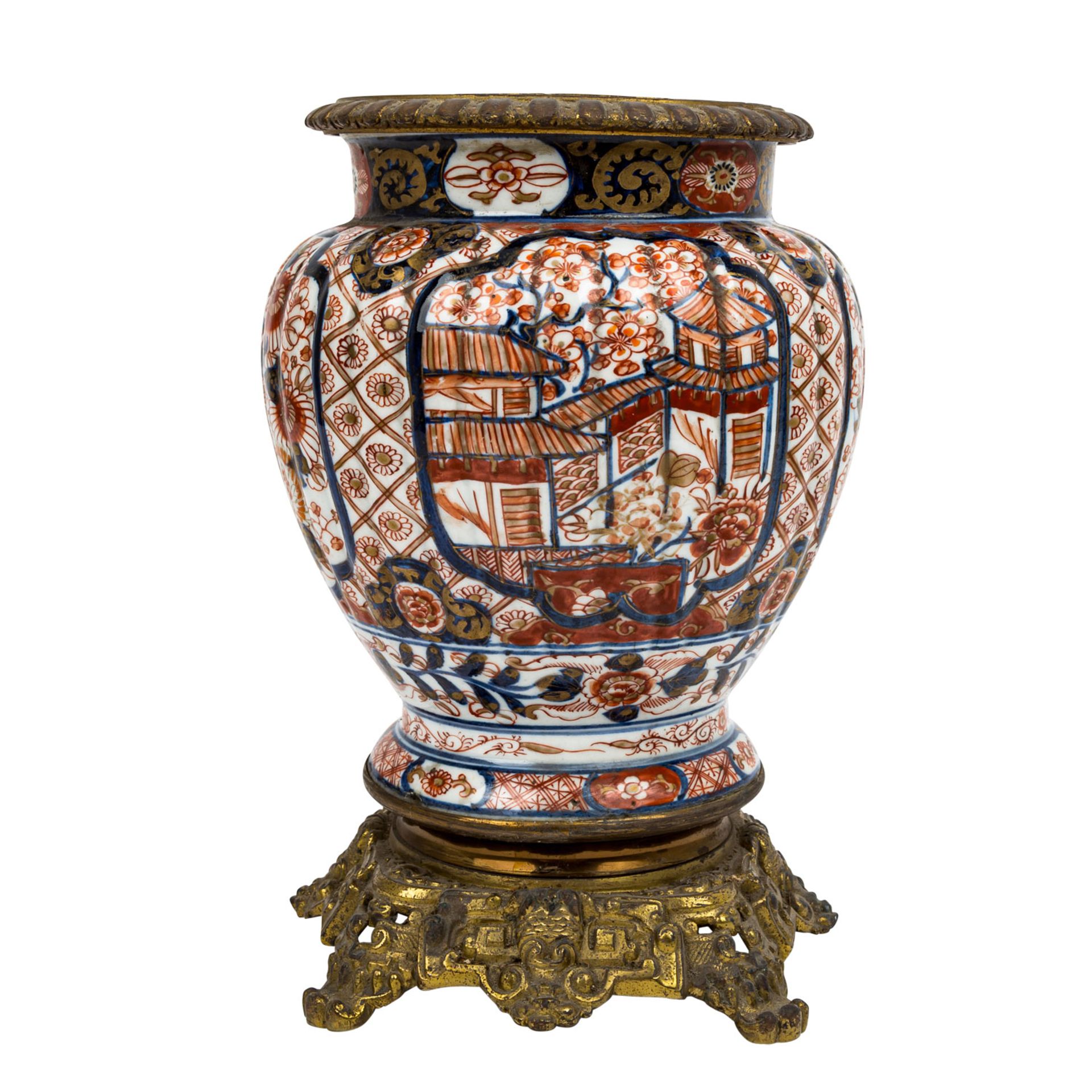 IMARI-Cachepot, um 1900. - Bild 3 aus 6