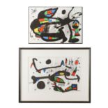 MIRO, JOAN (1893-1983), 2 Lithographien aus "Derriere le Miroir",