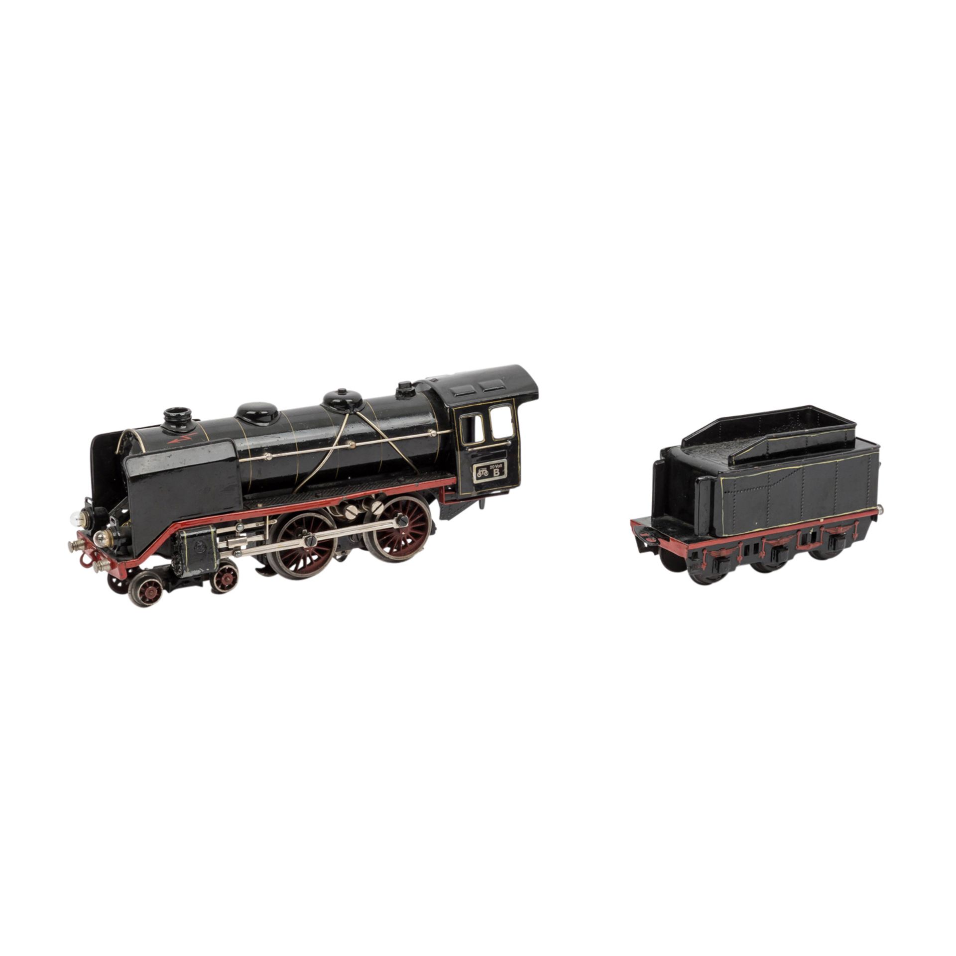 MÄRKLIN Schlepptenderlok E 66/12920, Spur 0, 1930er Jahre - Image 3 of 10