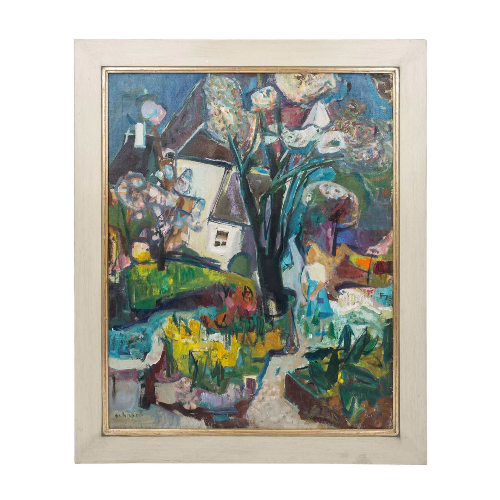 SCHOBER, PETER JAKOB (1897-1983), "Garten im Frühling", - Image 2 of 7