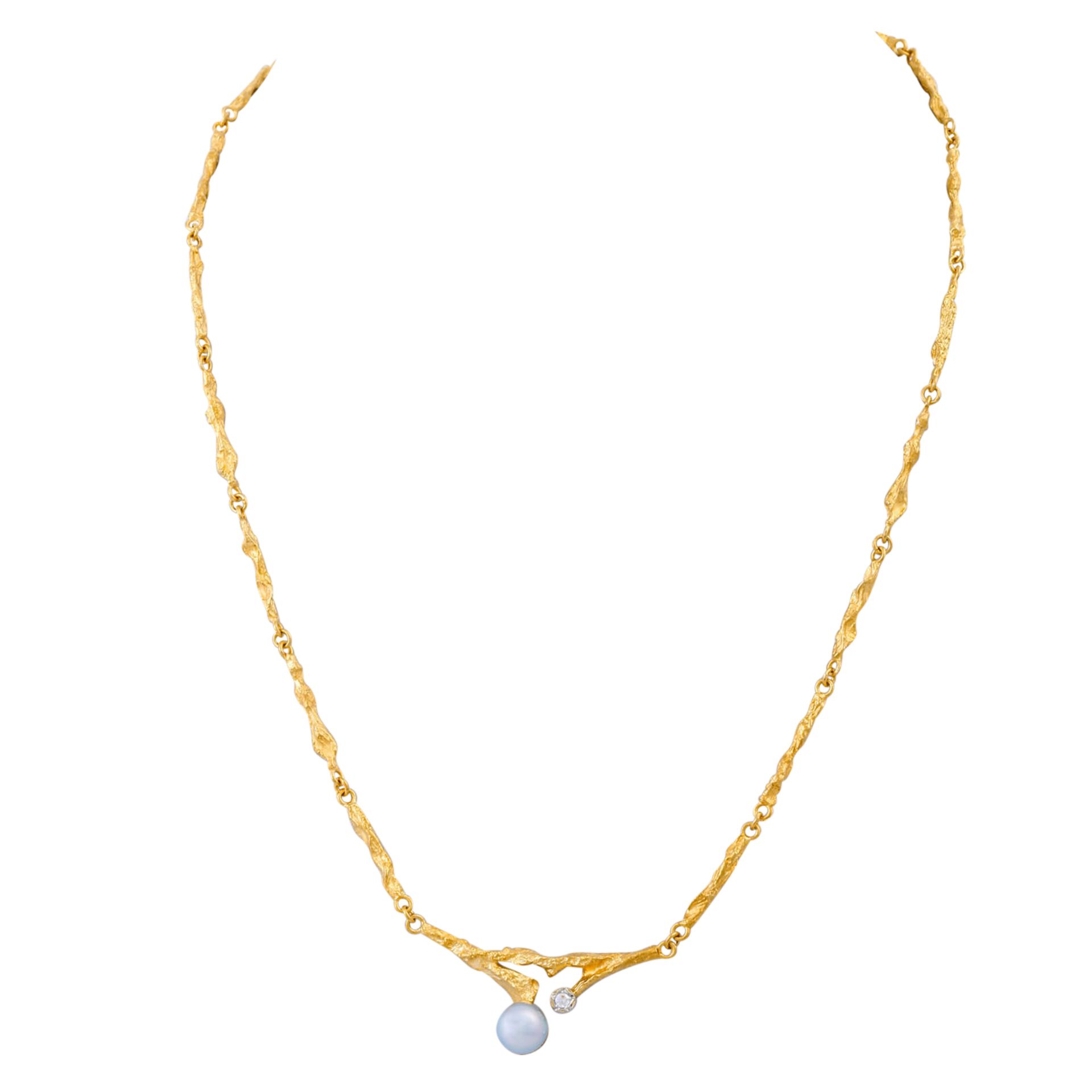 LAPPONIA Collier mit Achtkantdiamant 0,02 ct