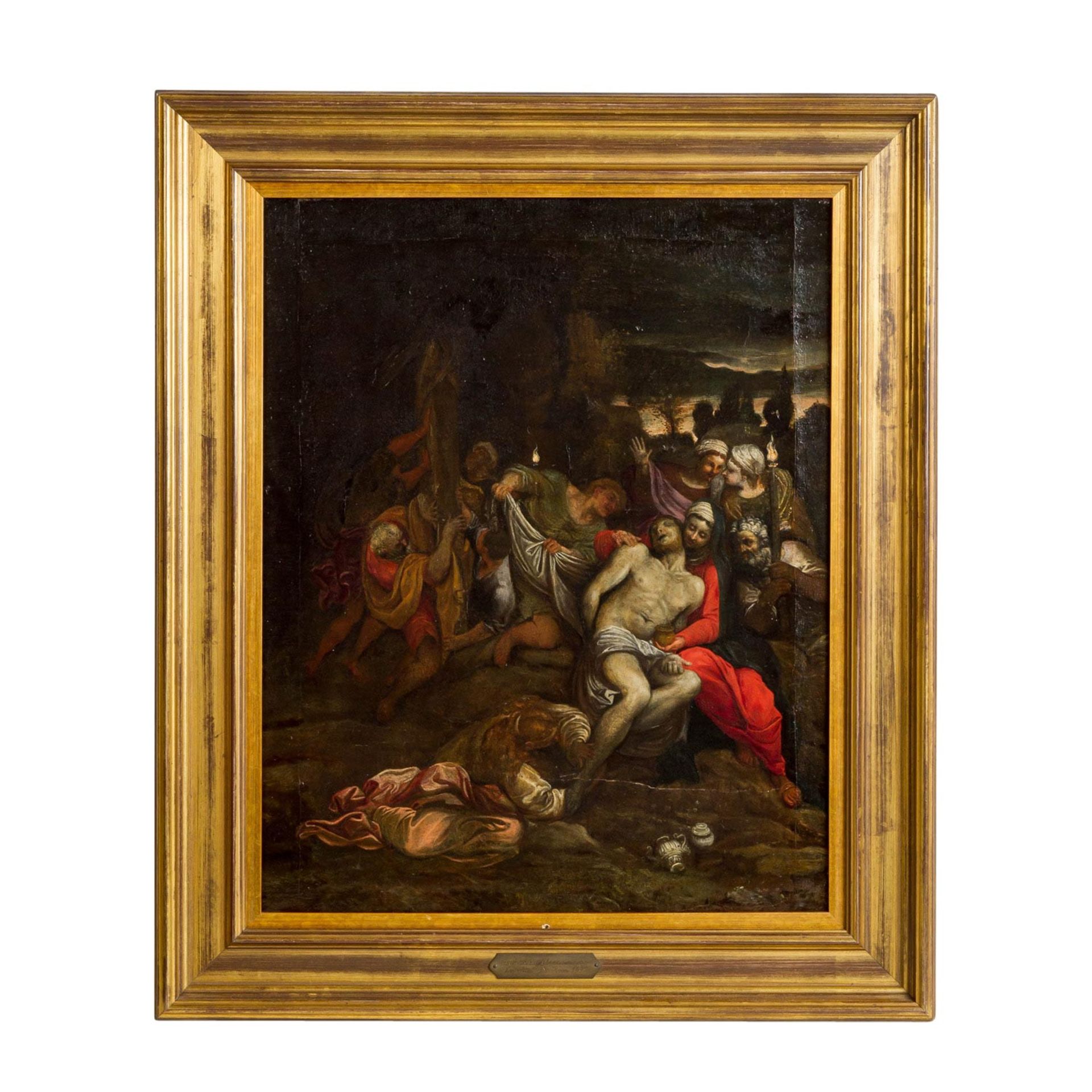 TURCHI, Alessandro, ATTRIBUIERT (Verona 1578-1649 Rom), "Beweinung Christi", - Image 2 of 4