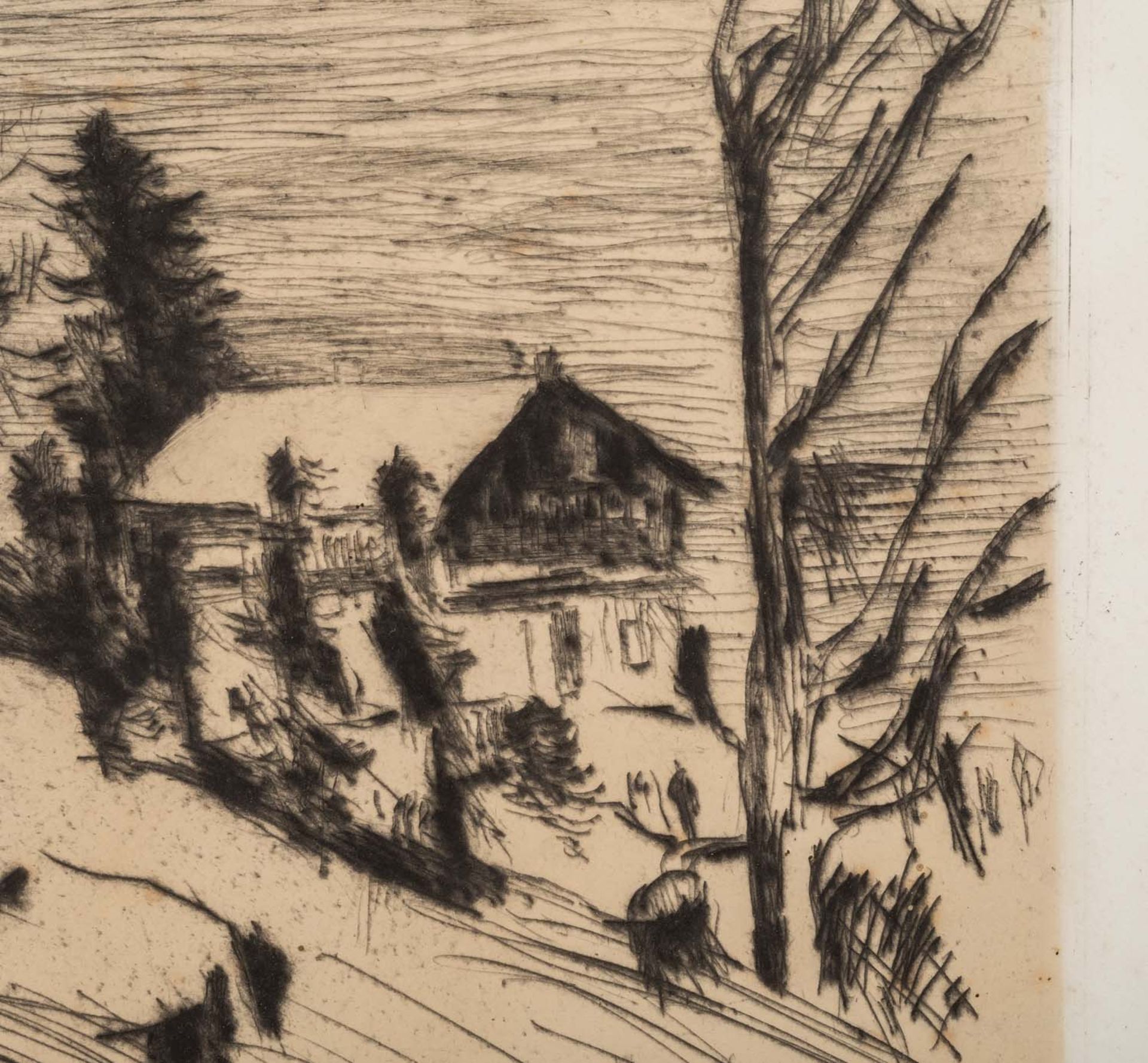 CORINTH, LOVIS (1858-1925), "Gebirgssee", Motiv vom Walchensee im Winter, - Bild 10 aus 11