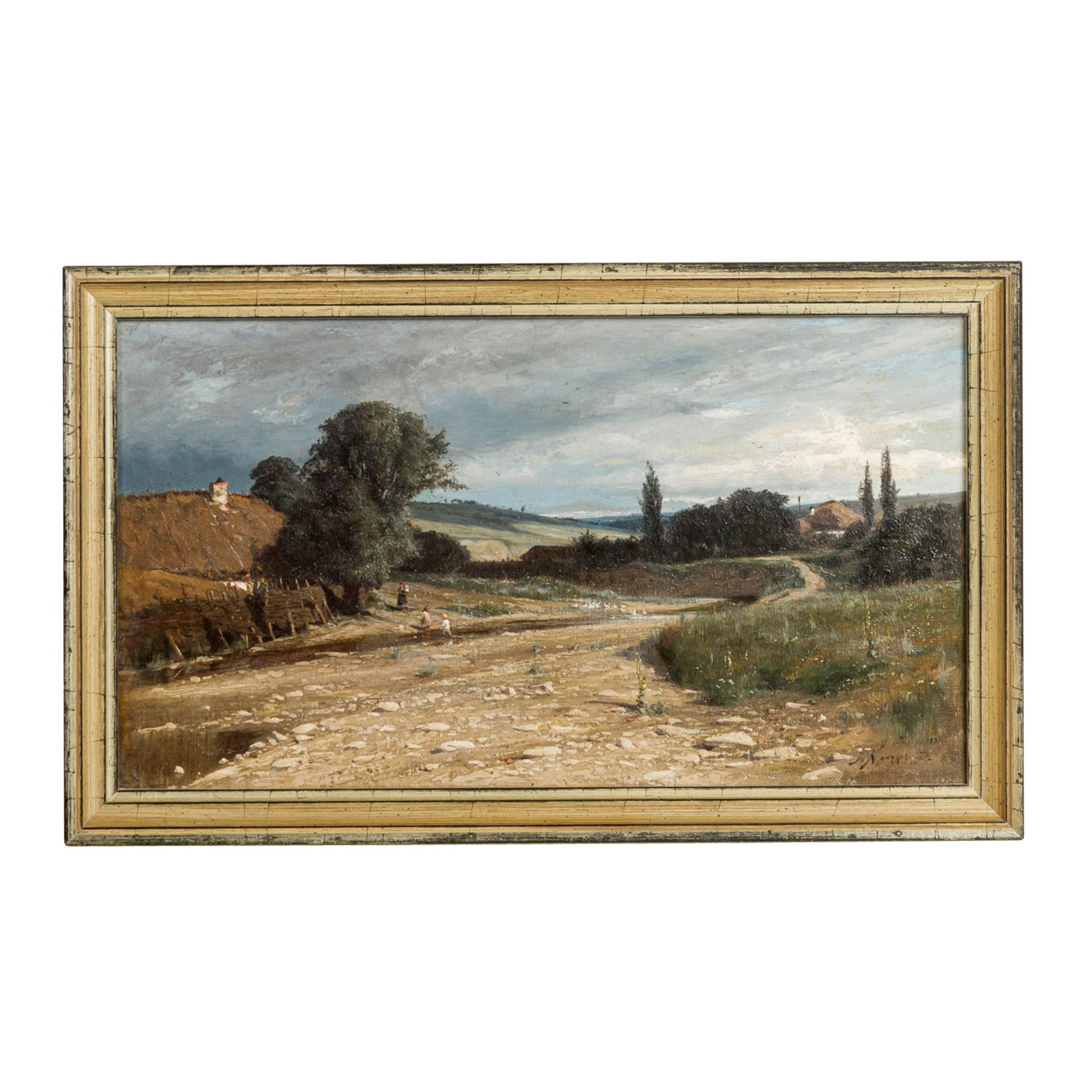 KRATSCHKOWSKIJ, JOSEF JESTAFIEWITSCH (auch Krackovskij, Iosif E., 1854-1914), "Landschaft", - Image 2 of 5