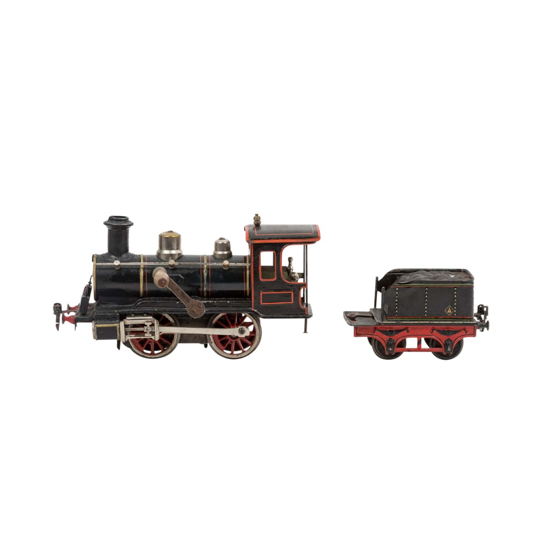 MÄRKLIN Uhrwerk-Dampflokomotive, 1904-05, Spur 1, - Image 3 of 9