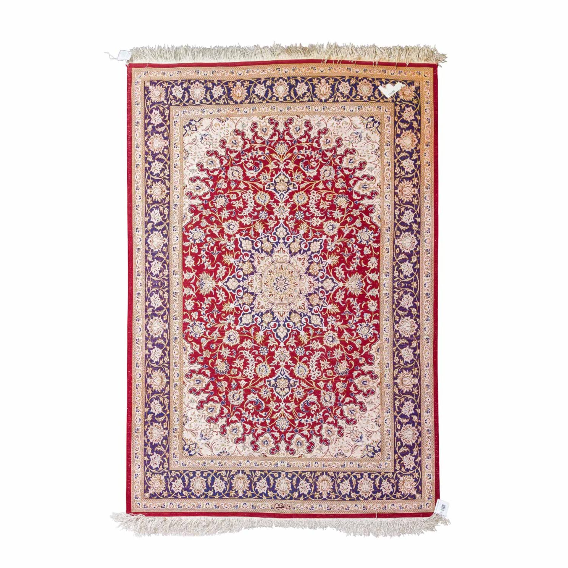 Orientteppich aus Seide. GHOM/IRAN, 20. Jh., 150x100 cm - Image 2 of 4