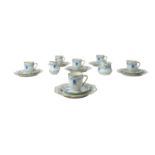 ROYAL LIMOGES 20-tlg. Kaffeeservice f. 6 Personen 'Fontainebleau', 20. Jh.