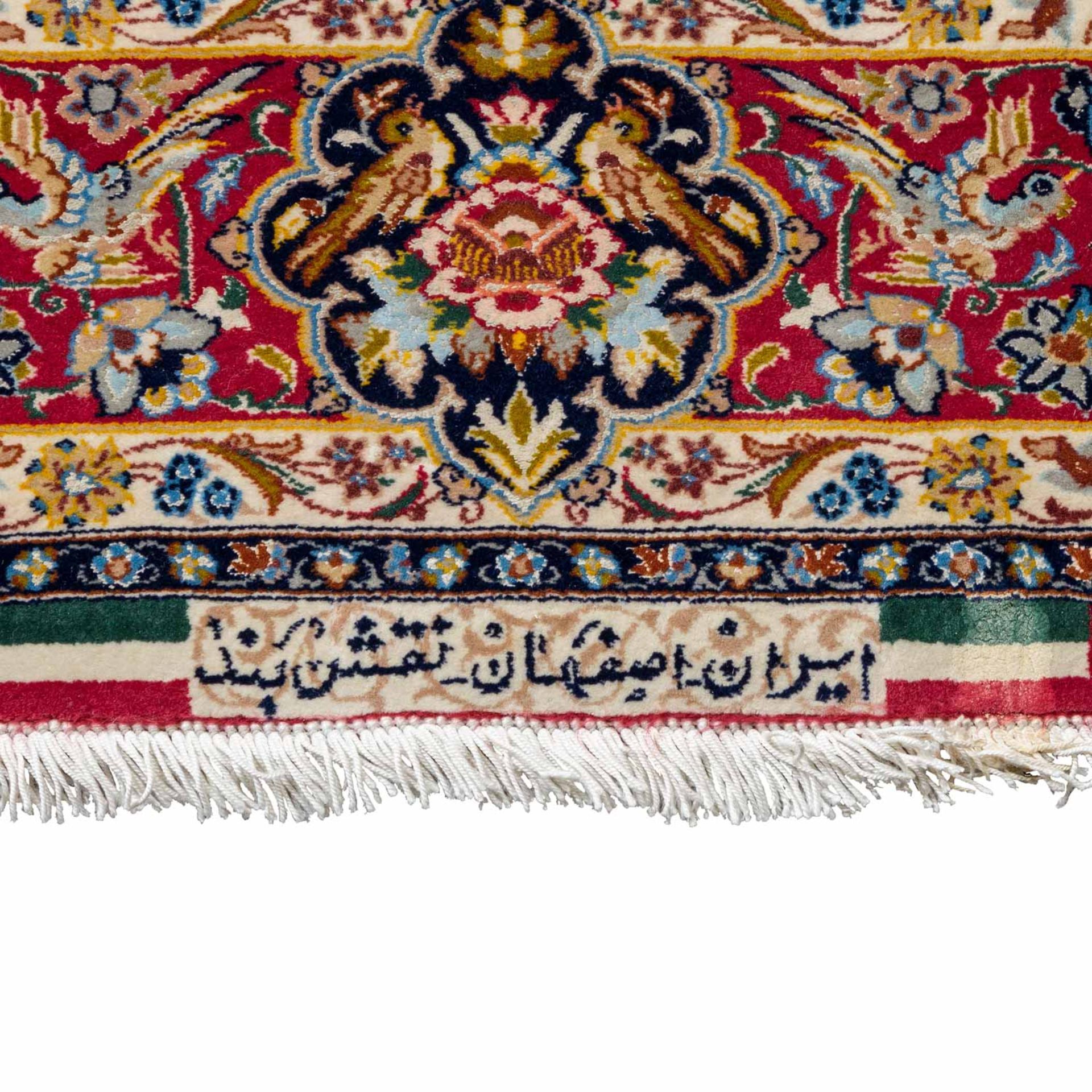 Orientteppich mit Seide. ISFAHAN/IRAN, 20. Jh., 160x111 cm. - Image 2 of 5