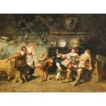 INDONI, PHILIPPO (1800/40-1883/1903) "Eine fröhliche Angelegenheit in der Trattoria"